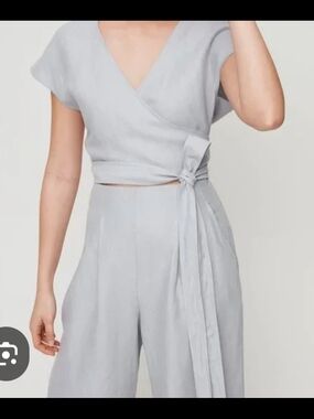 Wilfred Aritzia XXS Linen Jump Suit